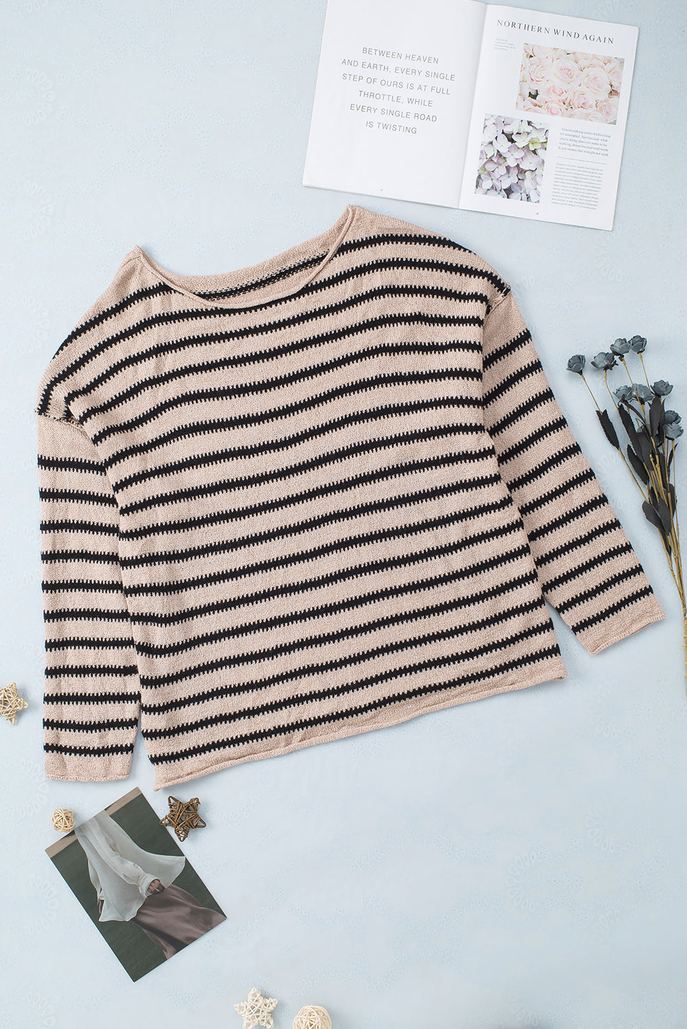 Abigail Shoulder Loose Sleeve Sweater