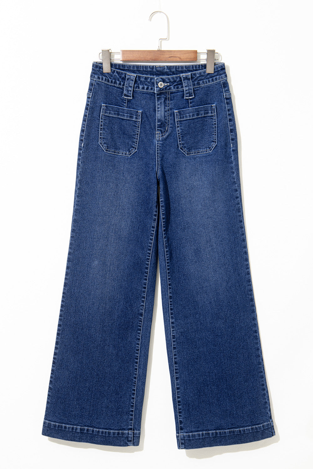 Victoria Wide Leg Pocketed High Waist Jeans