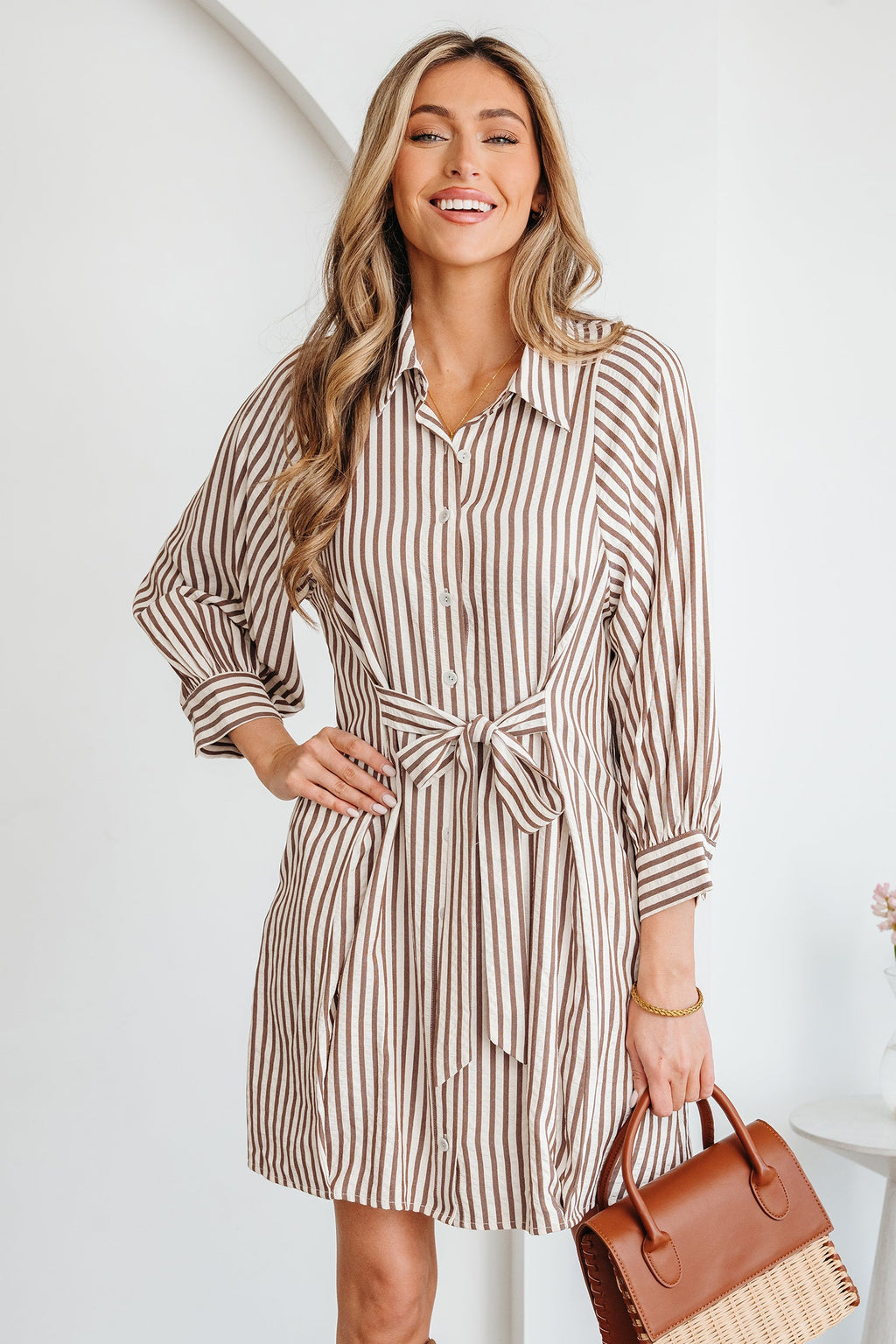 Hanna Sleeve Down Mini Shirt