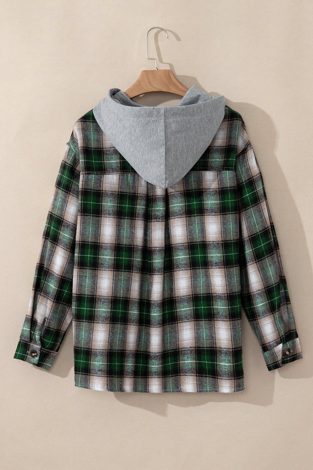 Ava Print Chest Hooded Shacket