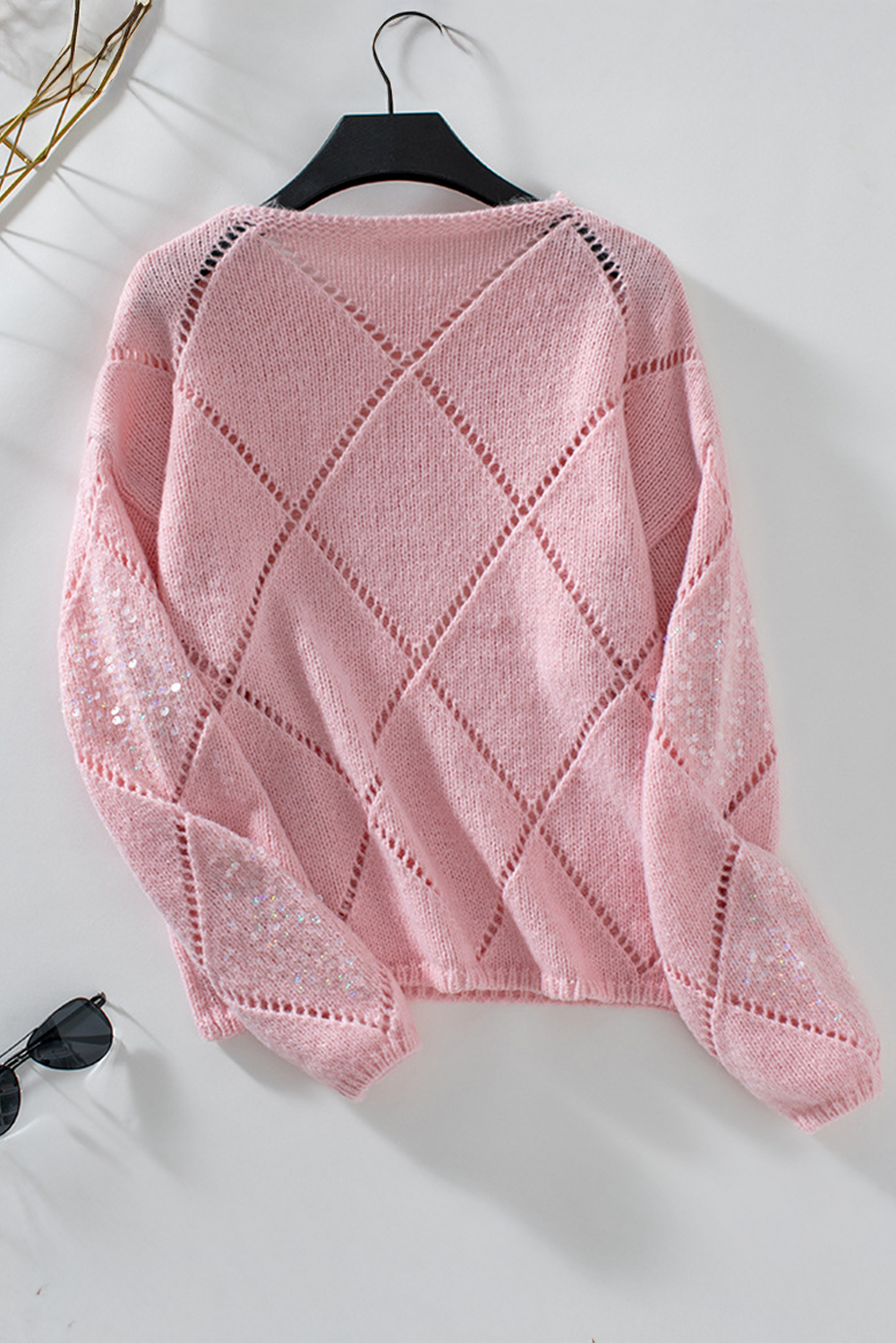 Amelia Pattern Sequin Detail Sweater