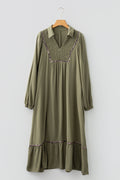 Noa Bracelet Sleeve Long Dress