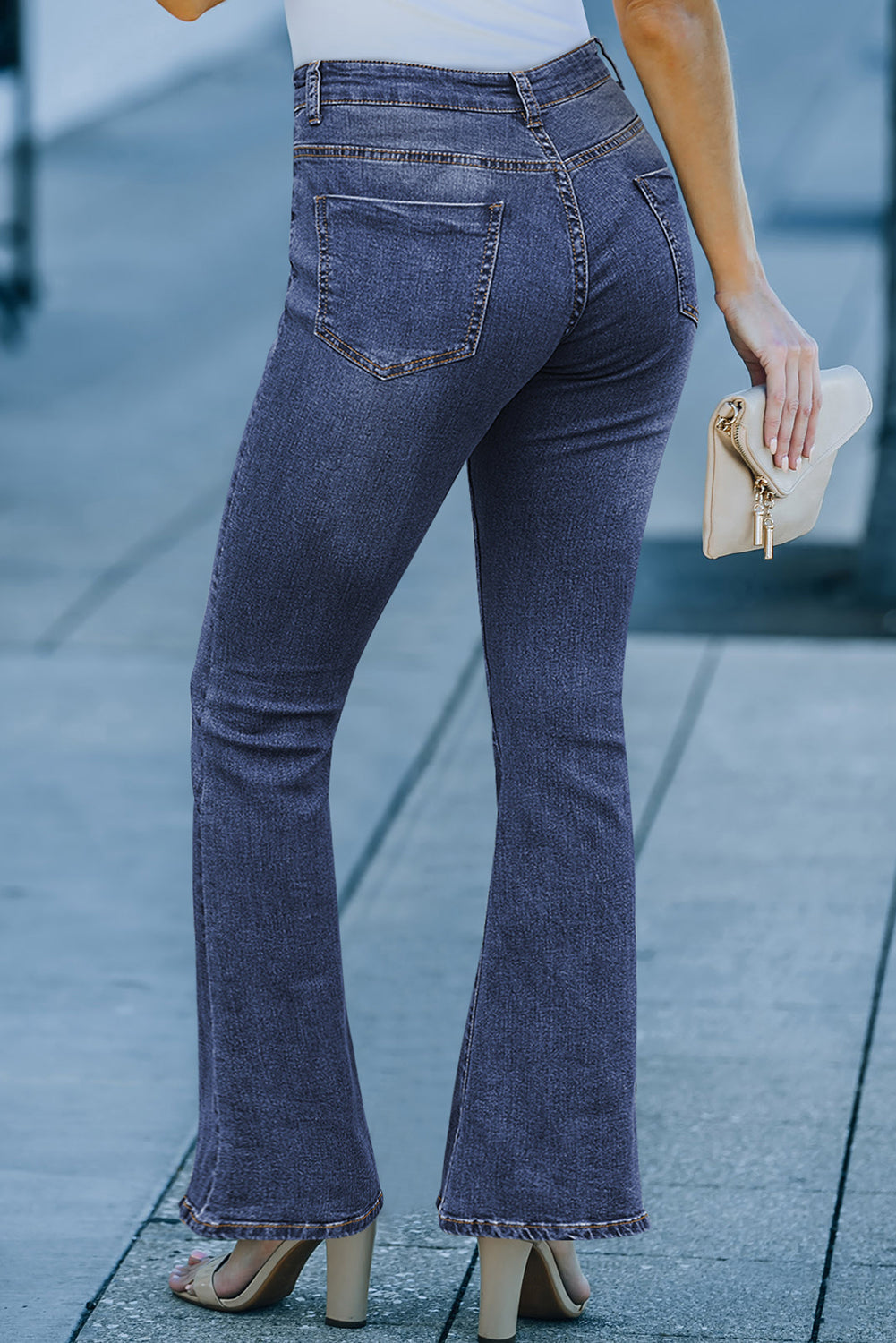 Jolie Wash Vintage Wide Leg Jeans