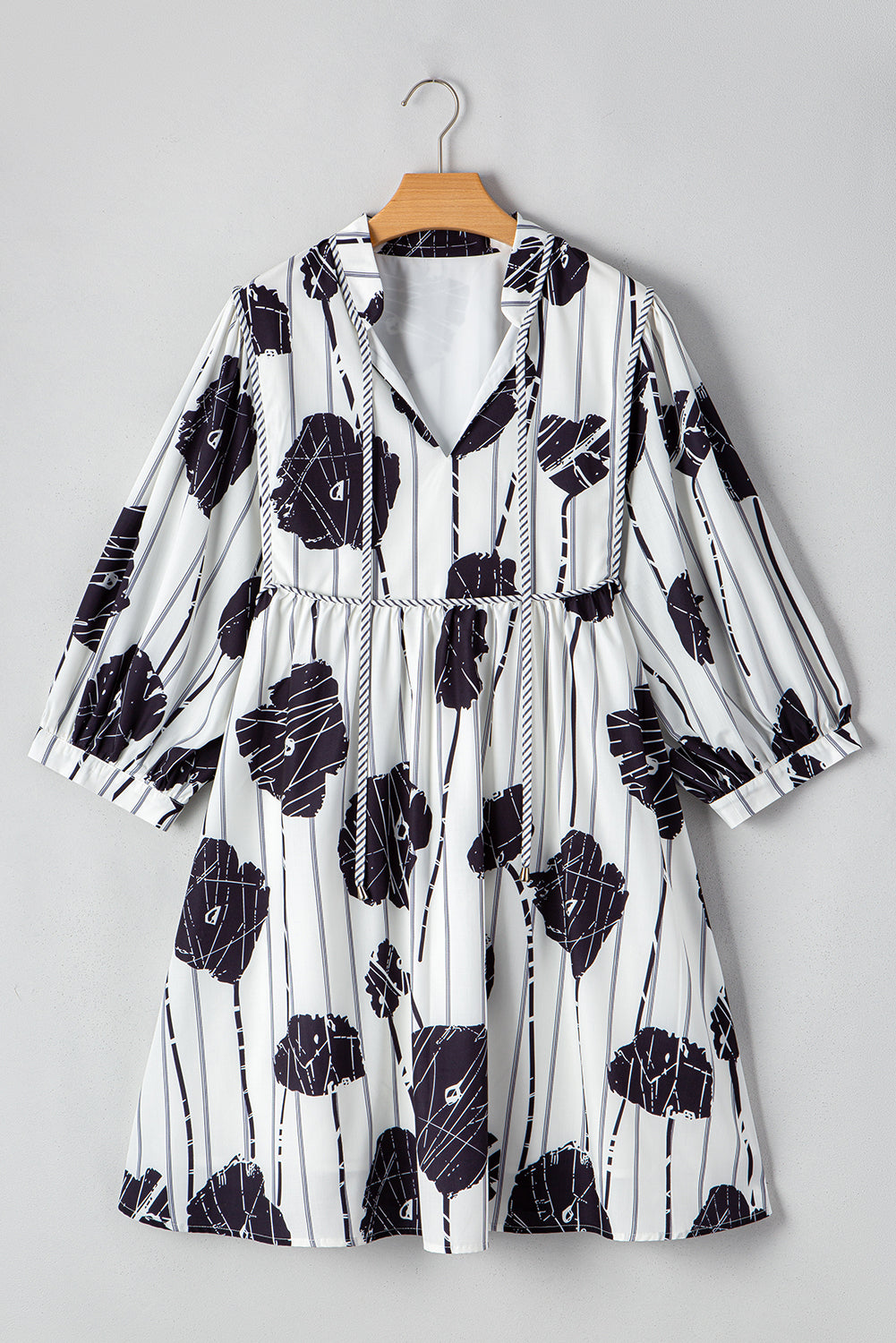 Alexa Lace Up Mini PLUS Dress