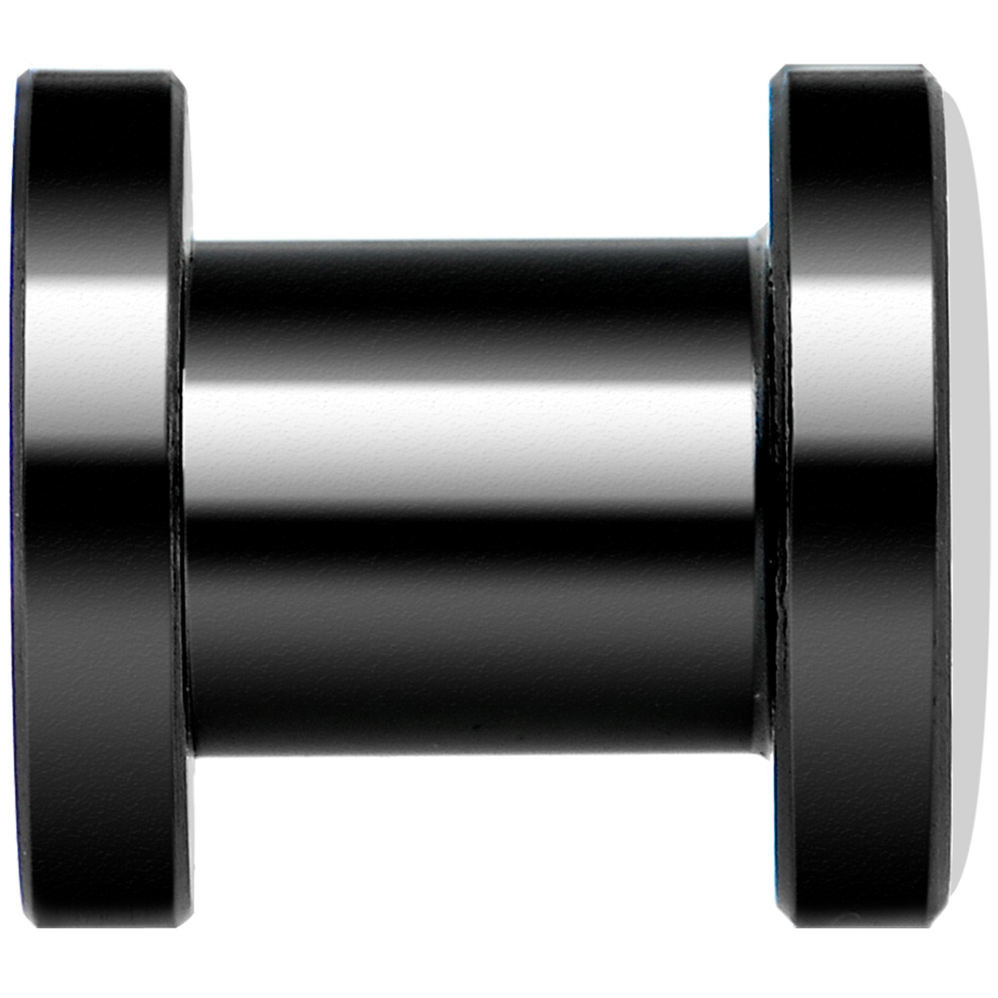 Undead Bride and Groom Halloween Black Anodized Plug Set 2G