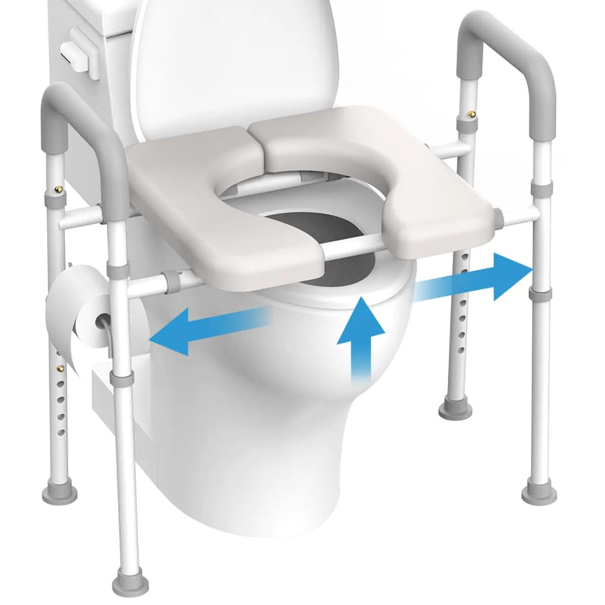 Raised Toilet Seat with Handles (FSA/HSA Eligible)